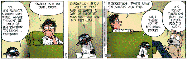 Get Fuzzy on Monday November 21, 2005 Comic Strip