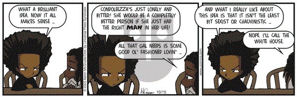 The Boondocks on Wednesday October 15, 2003 Comic Strip
