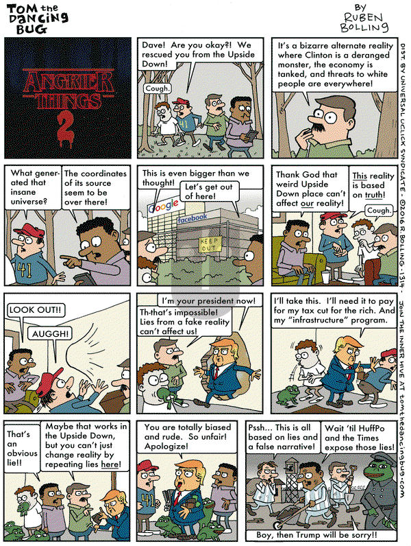 Tom the Dancing Bug on Friday November 25, 2016 Comic Strip