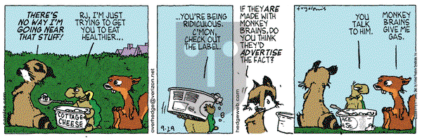 Over the Hedge on Friday September 29, 2006 Comic Strip