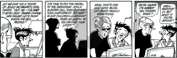 Doonesbury on Friday October 25, 2002 Comic Strip