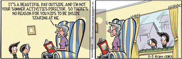 Grand Avenue on Monday August 3, 2009 Comic Strip