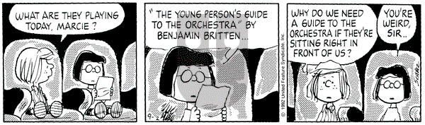 Peanuts on Wednesday September 2, 1992 Comic Strip