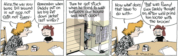 Cul de Sac on Wednesday June 5, 2019 Comic Strip