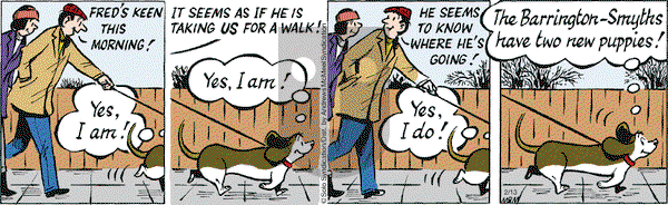 Fred Basset on Wednesday February 13, 2019 Comic Strip