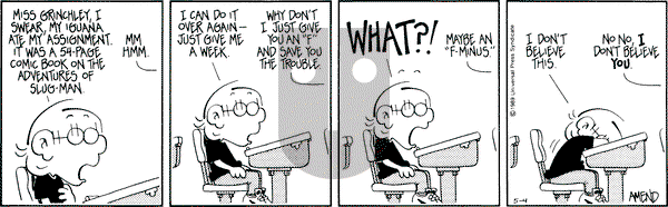 FoxTrot on Thursday May 4, 1989 Comic Strip
