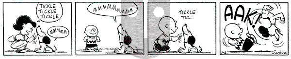 Peanuts on Friday July 2, 1954 Comic Strip