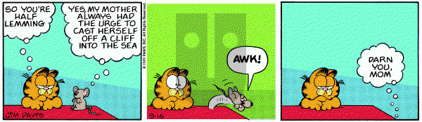 Garfield on Friday September 16, 1983 Comic Strip