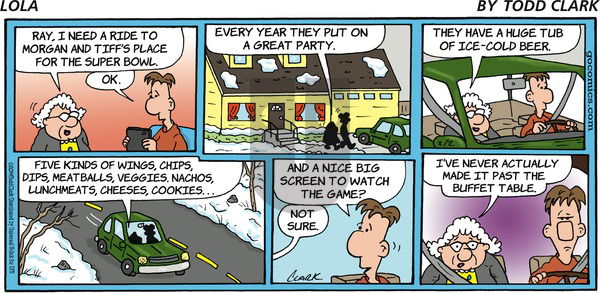 Lola on Sunday February 2, 2014 Comic Strip