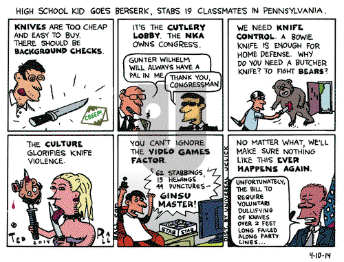 Ted Rall on Thursday April 10, 2014 Comic Strip