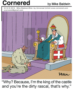 Cornered on Tuesday December 13, 2016 Comic Strip