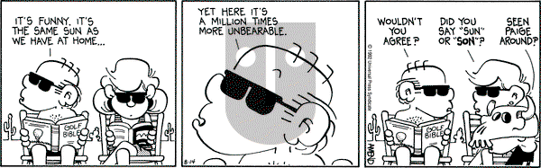 FoxTrot - Friday August 14, 1992 Comic Strip