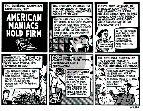 Ted Rall on Thursday June 3, 1999 Comic Strip