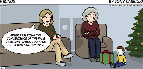 F Minus on Sunday December 25, 2016 Comic Strip