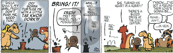 Over the Hedge on Saturday March 28, 2009 Comic Strip