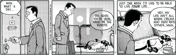 Get Fuzzy on Friday July 21, 2000 Comic Strip