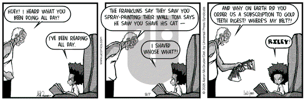 The Boondocks on Wednesday April 10, 2013 Comic Strip