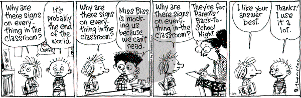 Cul de Sac - Monday October 1, 2012 Comic Strip