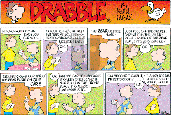 Drabble on Sunday August 14, 2011 Comic Strip