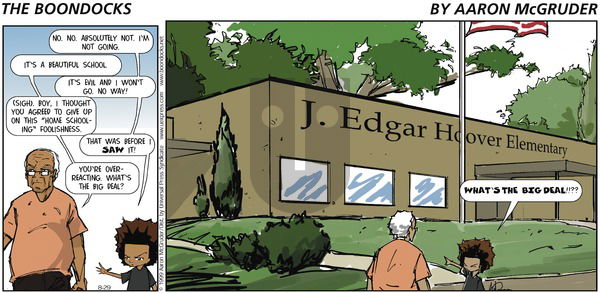 The Boondocks on Sunday August 29, 1999 Comic Strip