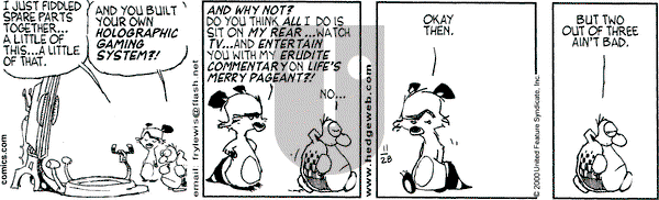 Over the Hedge on Tuesday November 28, 2000 Comic Strip