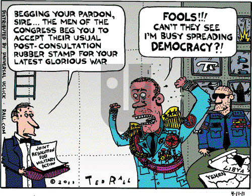 Ted Rall on Monday April 11, 2011 Comic Strip