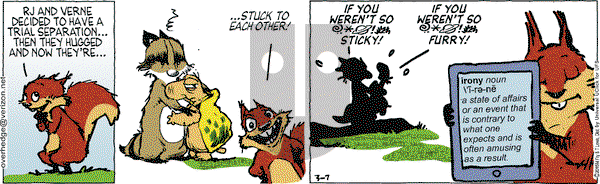 Over the Hedge on Saturday March 7, 2015 Comic Strip