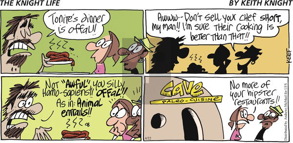 The Knight Life on Sunday April 22, 2018 Comic Strip