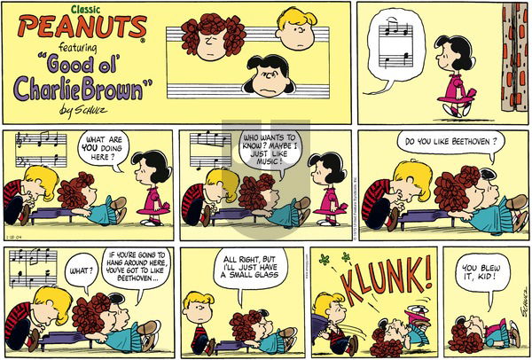 Peanuts on Sunday January 18, 2004 Comic Strip