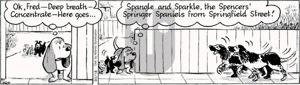 Fred Basset on Wednesday March 18, 2009 Comic Strip