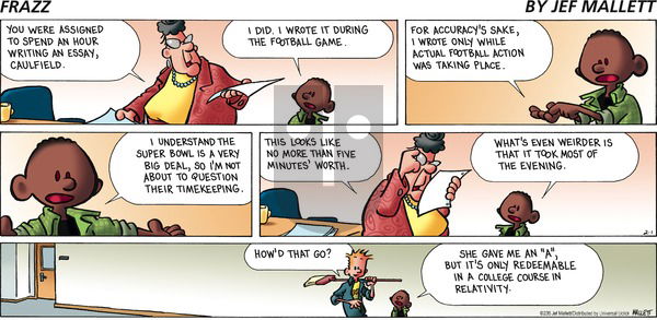 Frazz - Sunday February 1, 2015 Comic Strip