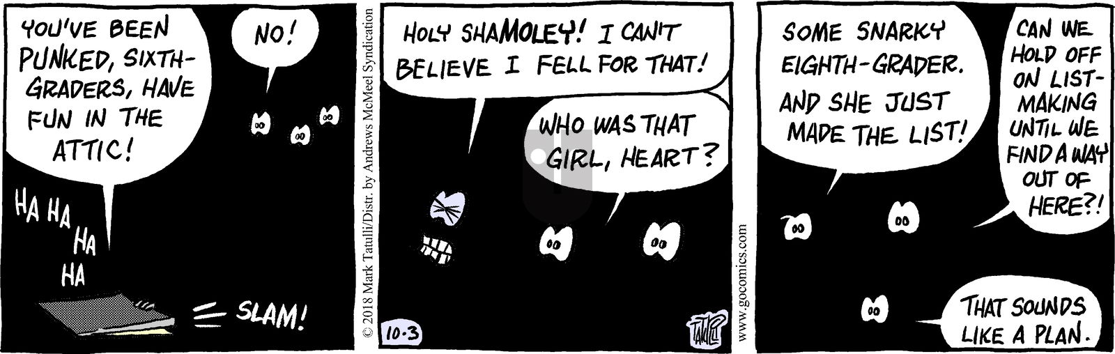 Heart of the City - Wednesday October 3, 2018 Comic Strip