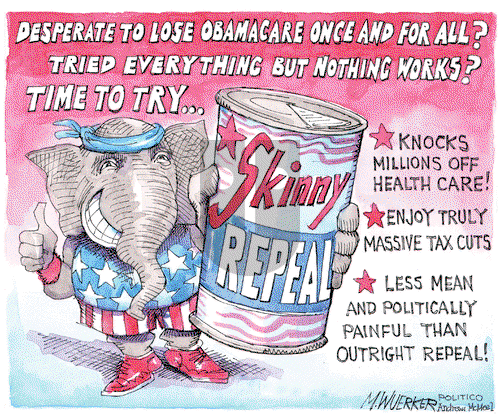 Matt Wuerker on Saturday July 29, 2017 Comic Strip