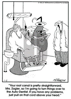 Close to Home on Monday January 2, 1995 Comic Strip