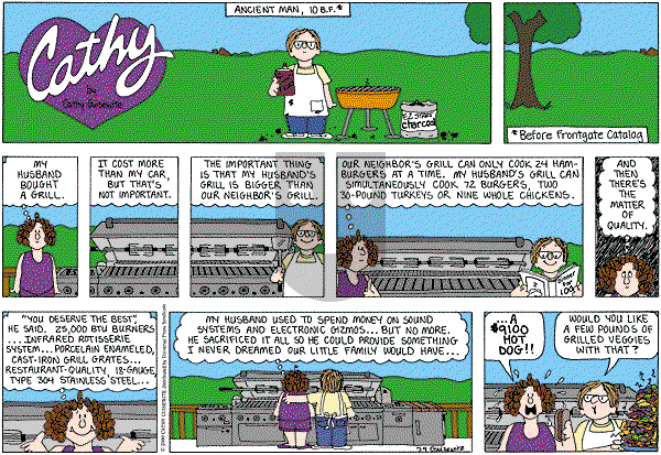 Cathy Classics - Sunday July 10, 2011 Comic Strip