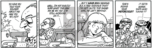 Doonesbury on Thursday April 18, 1991 Comic Strip