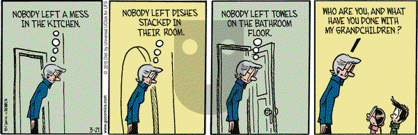 Grand Avenue on Saturday March 21, 2015 Comic Strip