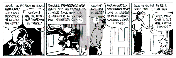 Calvin and Hobbes - Friday October 13, 1989 Comic Strip