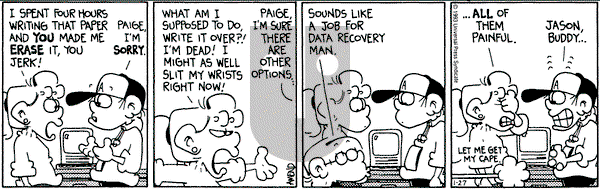 FoxTrot - Wednesday January 27, 1993 Comic Strip