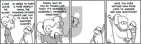 FoxTrot on Saturday July 9, 2005 Comic Strip