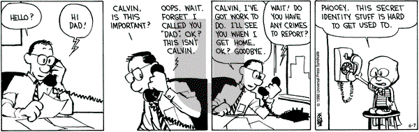 Calvin and Hobbes on Thursday June 7, 1990 Comic Strip