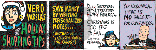 La Cucaracha on Monday December 8, 2008 Comic Strip