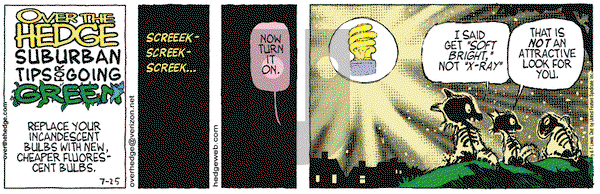 Over the Hedge on Wednesday July 25, 2007 Comic Strip