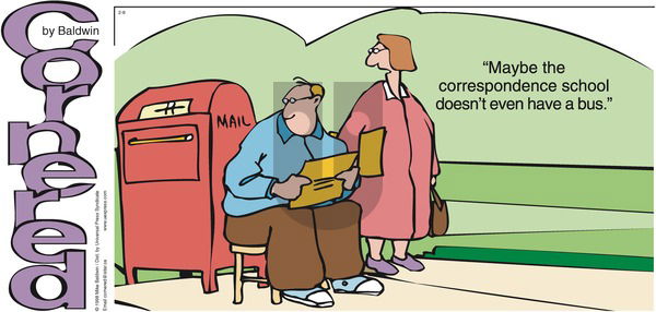 Cornered on Sunday February 8, 1998 Comic Strip