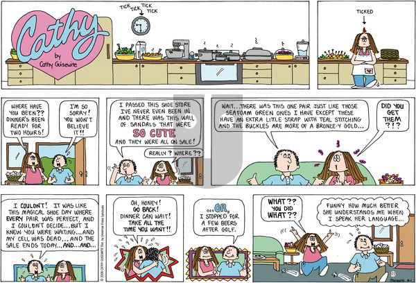 Cathy Classics on Sunday June 1, 2008 Comic Strip