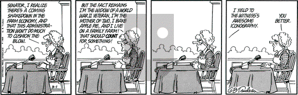Doonesbury on Friday March 1, 1985 Comic Strip
