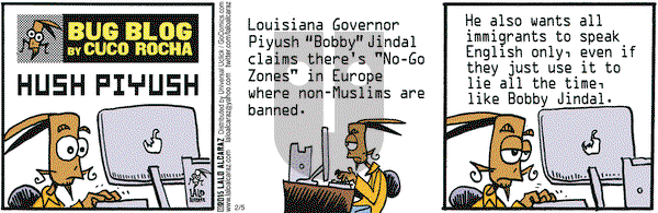 La Cucaracha on Thursday February 5, 2015 Comic Strip