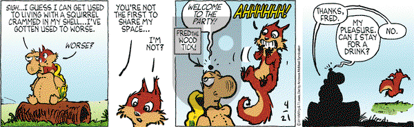 Over the Hedge on Saturday April 21, 2018 Comic Strip