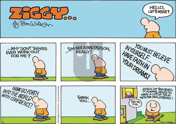 Ziggy on Sunday May 3, 2015 Comic Strip