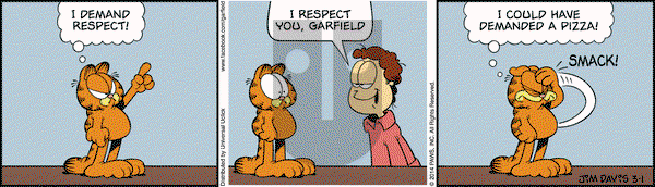 Garfield on Saturday March 1, 2014 Comic Strip